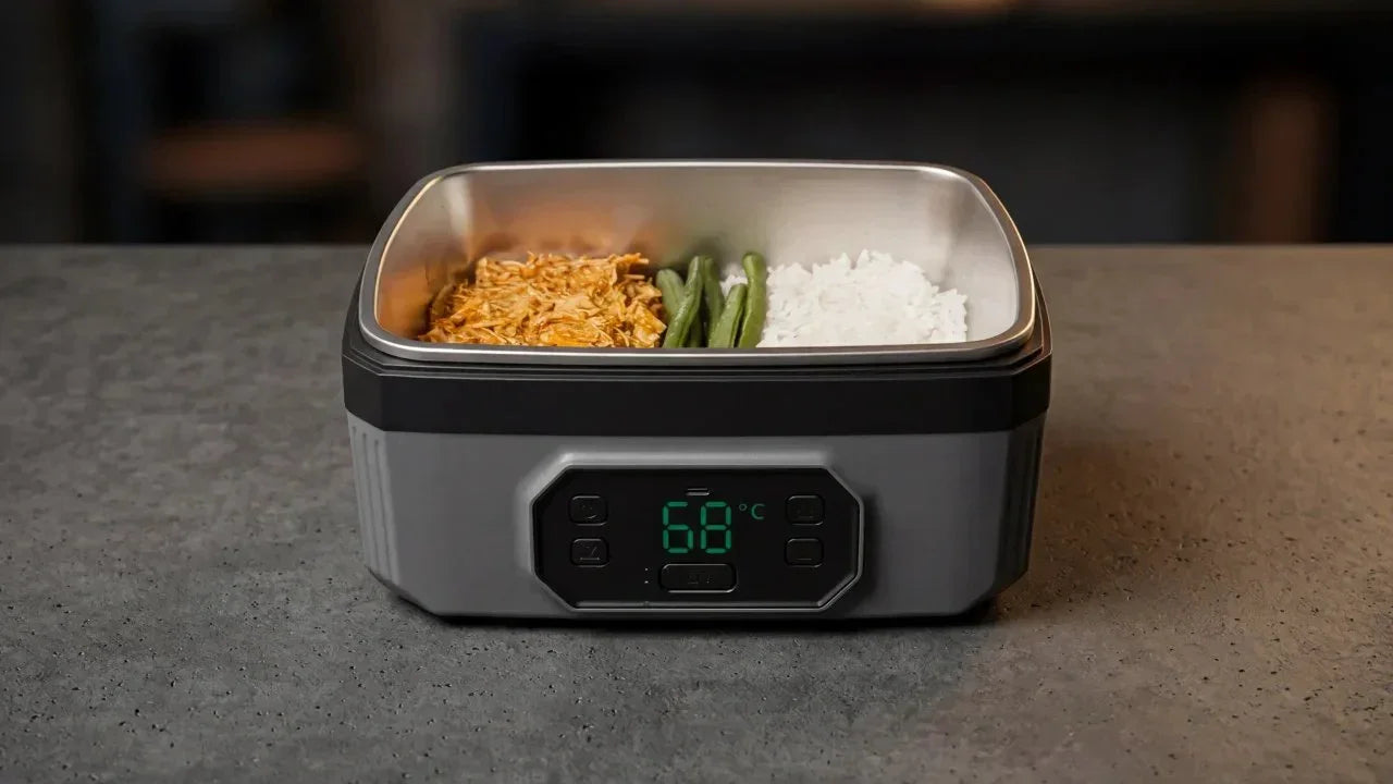 MySmokoMate open with hot food