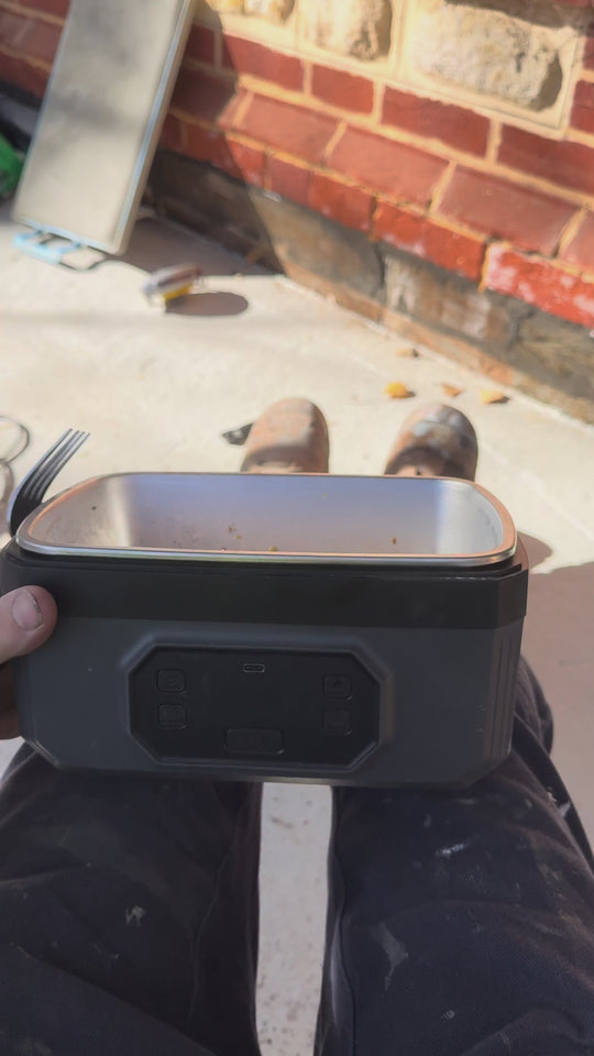 No microwave. No power point. No servo food.